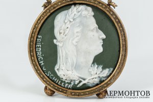 Миниатюра Фридрих Шиллер. Зап. Европа, конец 19 в. Бисквит.