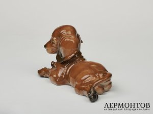 Статуэтка «Щенок таксы». Фарфор, Rosenthal, Германия, 1960 год