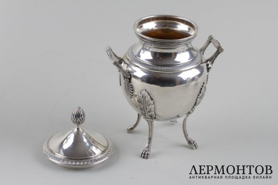 Чайный и кофейный сервиз Savary et Fils. Серебро 950 пробы. Франция, нач. XX века.