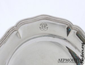 Блюдо. Редкость. Серебро 830. Швейцария