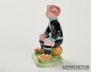 Статуэтка «Футболист». Терракота, Izsépy Margit, Венгрия, 1950-е годы