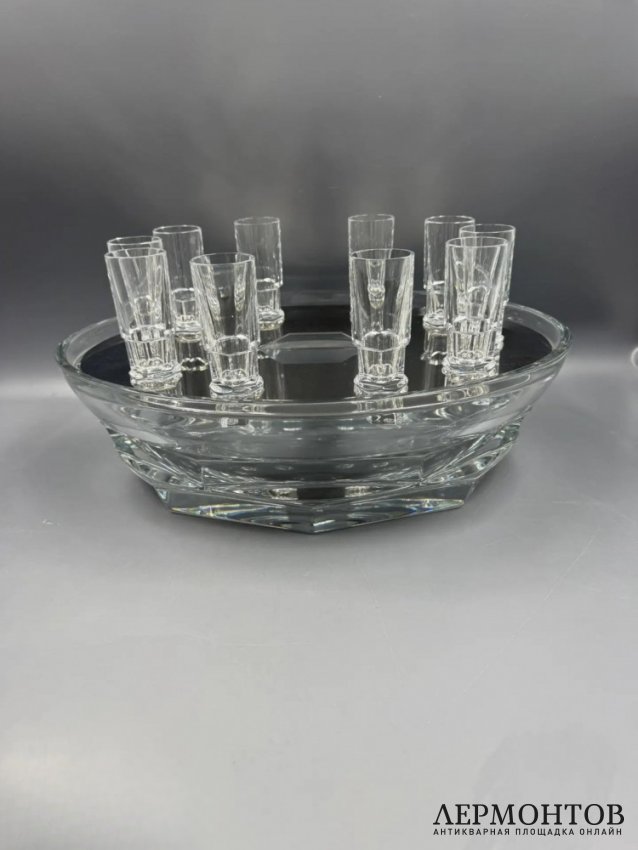 Набор для водки и икры «Harcourt Abysse». Хрусталь, Baccarat, Thomas Bastide