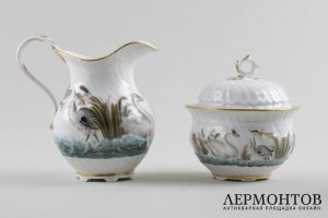 Фарфоровый сервиз - солитер. Мануфактура MEISSEN. Германия, кон. XIX в.