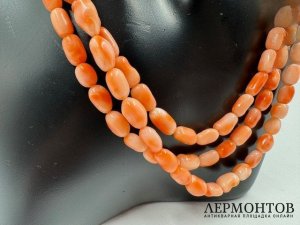 Колье из кораллов с застёжкой-розой. Золото, предположительно Западная Европа, 20 век