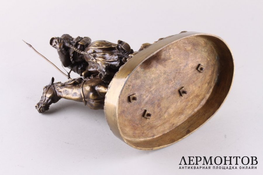 Скульптура Прощание казака с казачкой. Бронза. Россия,1880 гг, По модели Грачева.