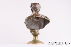 Бюст Александр I. Бронза Ф. Шопен. Россия, 1870-е годы.