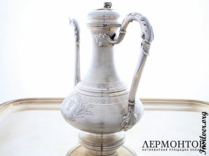Кофейник Cardeilhac. Серебро 950. Франция
