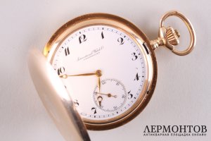 Часы мужские карманные International Watch Co. Золото 585. Швейцария, 1900е-1920е