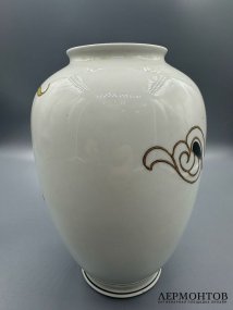 Ваза с драконом. Фарфор, роспись, Schaubach Kunst, Германия, 1-я половина 20 века