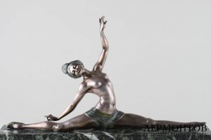 Скульптура Танцовщица в стиле Ар Деко. Франция, Париж, авт. мод. Morante, 1920-1930 е