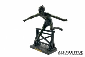 Скульптура Бег - атлетика. Франция, Париж, D. H. Chiparus, 1920-е гг. Шпиатр.