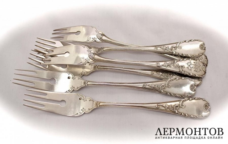 Набор вилок Fouquet-Lapar. Серебро 950. Франция
