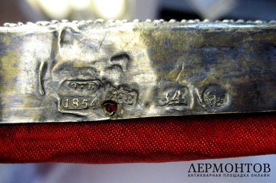 Икона. Господь Вседержитель. Серебро 84 пробы. Российская Империя, 1854 год.