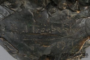 Скульптура Девушка. Франция, автор модели П.Трубецкой. 1911 г. Бронза.