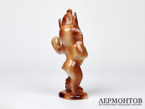 Статуэтка «Рысь». Фарфор, СССР, 1985 год