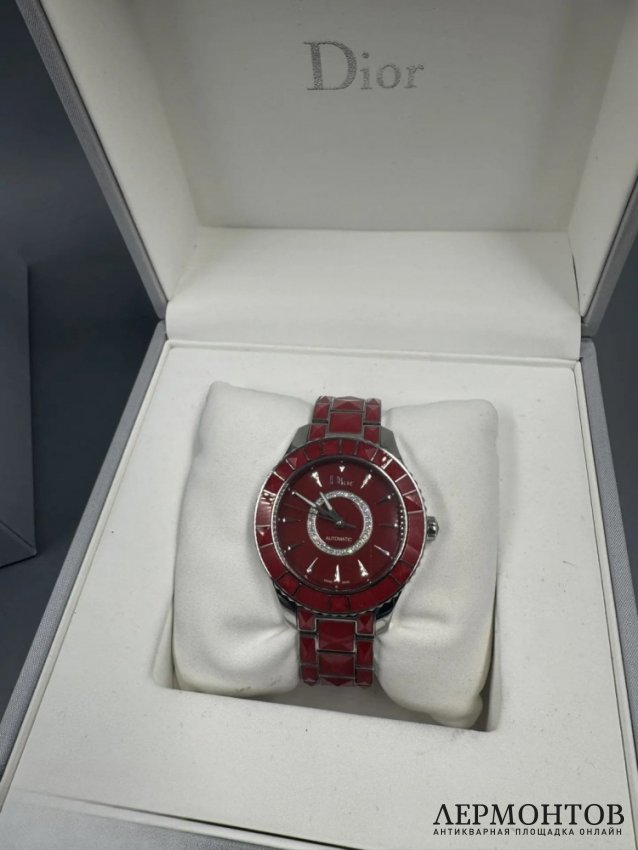 Наручные часы «Les Montres» с бриллиантами. Керамика, Dior