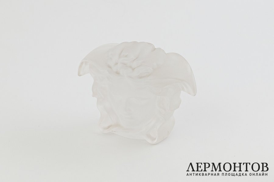 Пресс-папье Medusa Lumiere White 2 шт. Германия, фирма Rosenthal, Versace, 2000 гг.