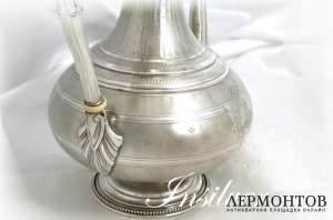 Кофейник Harleux. Серебро 950. Франция