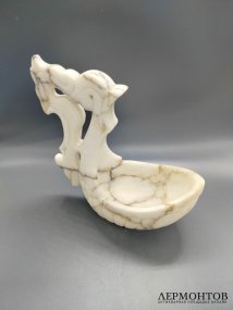 Ковш с фигурной ручкой. Камень, трест «Русские самоцветы», СССР, 1951 год