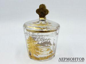 Сахарница с росписью. 18 век.