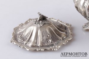 Сахарница барокко. Серебро 800 пробы. Конец XIX в. Италия