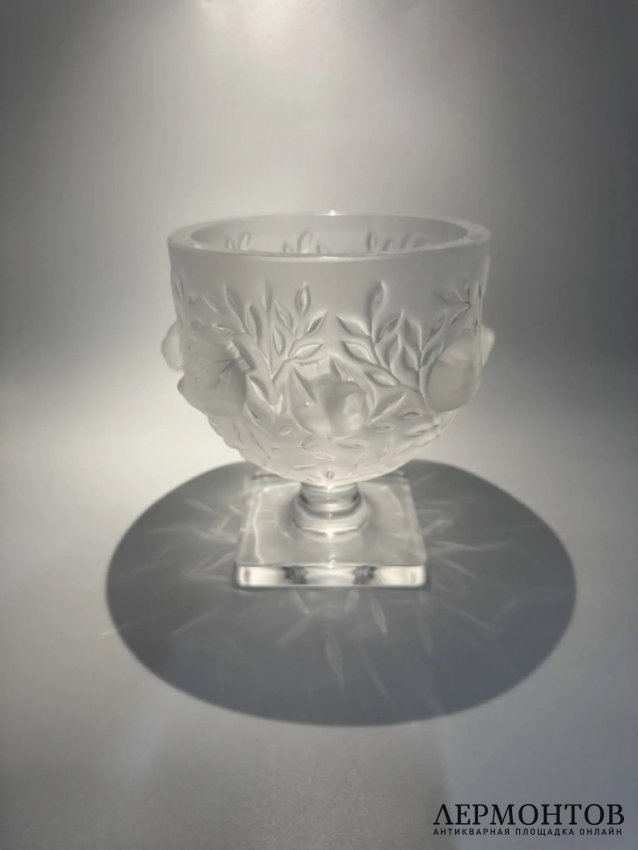 Ваза «Elisabeth» с птичками. Хрусталь, Lalique, Франция