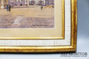 Картина В Московском Кремле. Успенский собор. СССР, художник М.В. Маторин, 1959 год.
