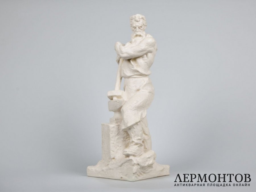 Статуэтка «Кузнец». Керамика, Bechyně, Чехословакия, 1922–1942 годы