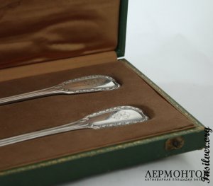 Салатная пара Puiforcat. Серебро 950. Франция