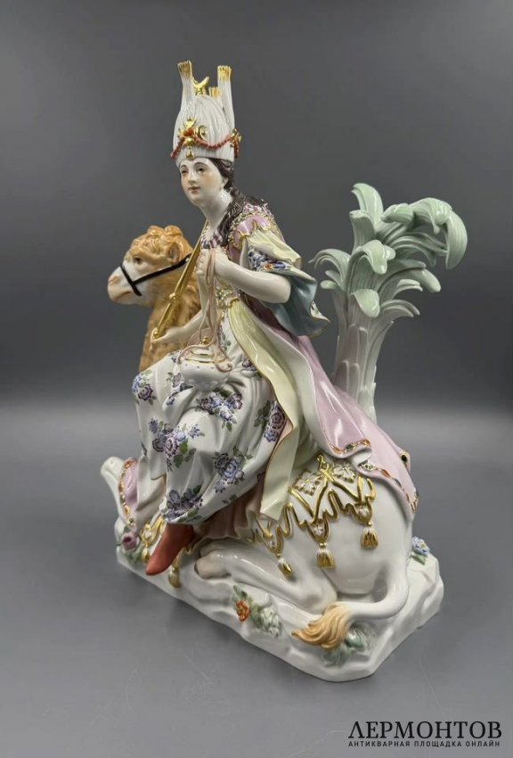 Скульптура «Азия» («Четыре континента»). Фарфор, Meissen, И. И. Кендлер, Германия