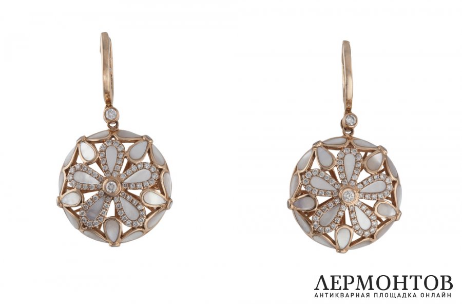 Серьги David Diamond. Золото 750. 0.69 ct. Австрия