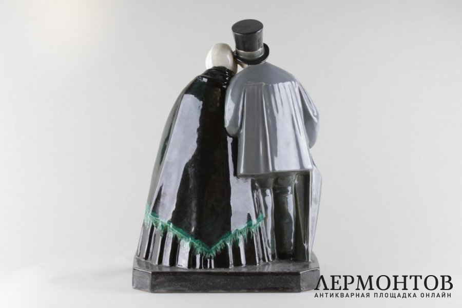 Статуэтка Золотая свадьба в стиле Ар Деко. Франция, 1920-1930е гг. Фабрика Etling.