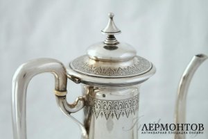 Кофейник Hugo. Серебро 950. Франция 