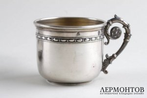 Кофейная пара в классическом стиле. Серебро 800 пробы. Франция