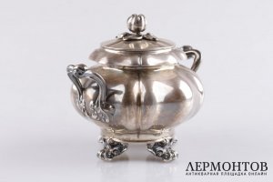 Сахарница Debain. Серебро 950 пробы. Конец XIX в. Франция