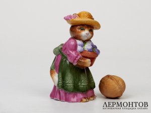 Статуэтка «Фрау Кошка». Фарфор, Lorenz Hutschenreuther, Германия, XXI век
