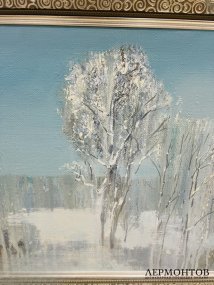 Картина «Февраль». Холст, масло, С. А. Радюк, Россия, 2000 год