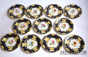 Фарфоровый чайный сервиз. Англия, 19 в