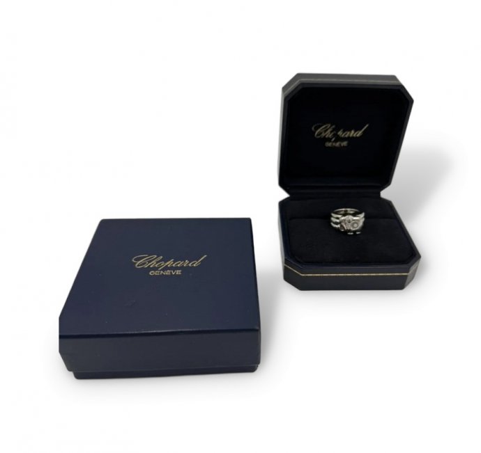 Кольцо «Happy Diamonds Elephant» с бриллиантом. Белое золото 750, Chopard, Швейцария