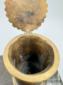 Чернильный прибор со львом. Бронза, мрамор, Западная Европа, 20 век