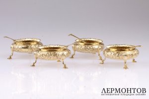 Набор солонок. Серебро 925. Англия