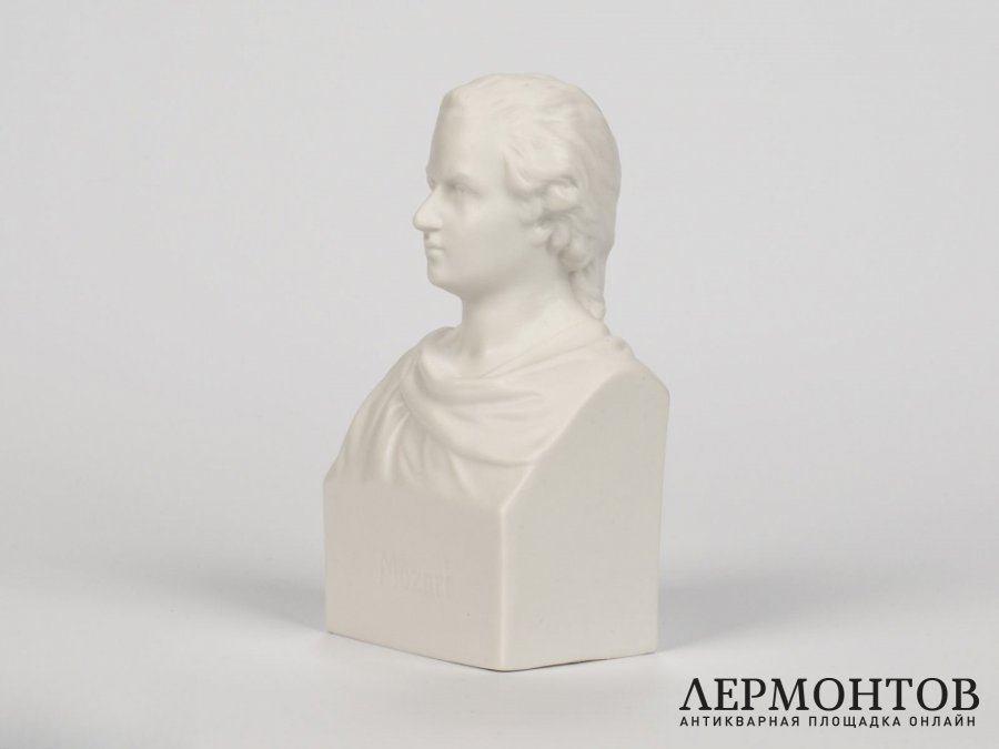 Статуэтка «Моцарт», бюст. Фарфор, Goebel, Германия, начало XX века