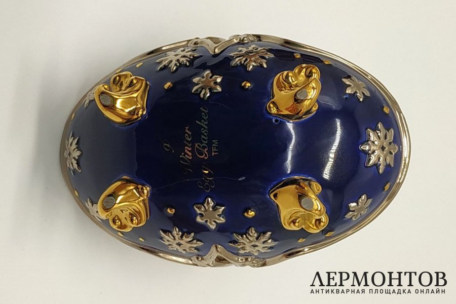 Зимняя пасхальная корзиночка. США, The Franklin Mint, по заказу Дома Фаберже