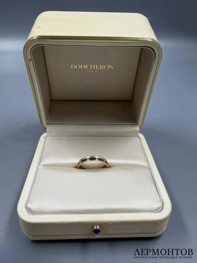 Мужское кольцо «Quatre Classique». Золото 750 пробы, керамика, Boucheron