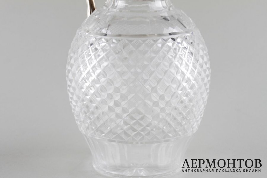 Графин в стиле Модерн. Россия, мастерская Грачева, 1899-1908 гг. Серебро 84 пробы.