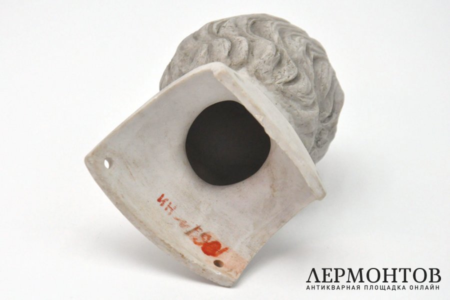 Кукольная головка. СССР, Дулевский фарфоровый завод, 1920-1930-е гг. Бисквит, роспись