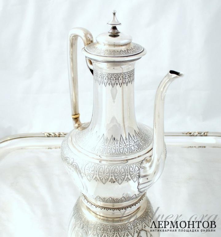 Кофейник Hugo. Серебро 950. Франция 