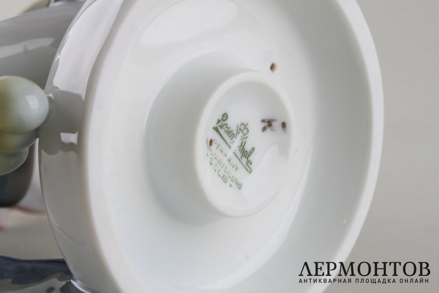 Статуэтка Тукан. Фарфор.  Фабрика, Rosenthal, Германия, 1943 год.