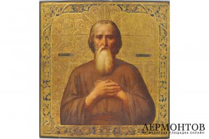 Икона Святой Василий блаженный. Российская Империя, Переславль-Залесский, 1873 г.