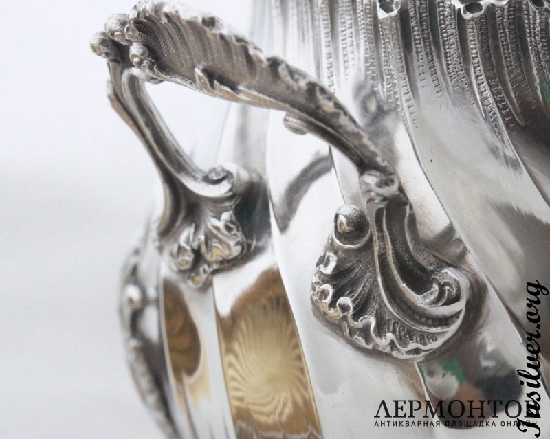 Чайно-кофейный сервиз Lapar. Серебро 950. Франция